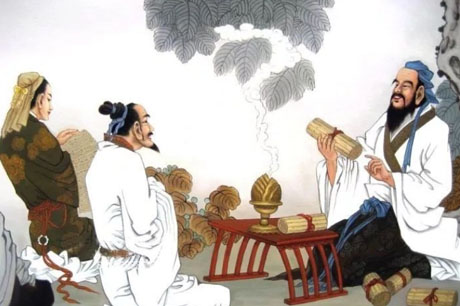 昔者圣人之作易也，幽赞于神明而生蓍，参天两地而倚数，观变于阴阳而立卦，发挥于刚柔而生爻，和顺于道德而理于义，穷理尽性以至于命。