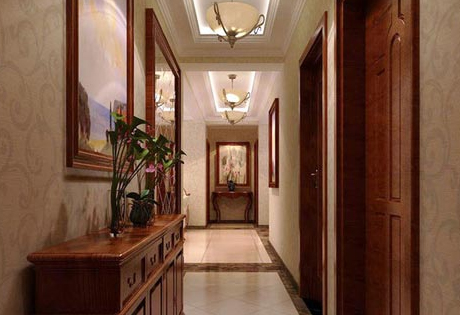 走廊是连接各个房间的通道，影响着住宅内气流的通行，风水中将它视为房屋的脉络
