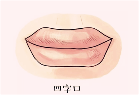 面相识人：口如四字为贵；唇以上下相称为贵；舌以方大微红为贵