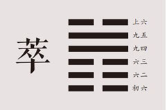 易经百家集解：萃卦详解，泽地萃卦名、卦画、卦辞、爻辞、彖传、象传及萃卦象数理占。