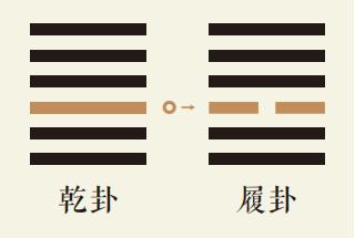 乾卦三爻动详解：乾为天卦第三爻详解、乾为天卦变天泽履卦、乾卦智慧古人用易