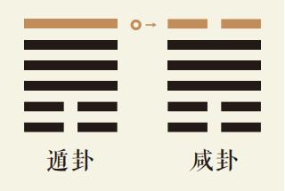 遁卦六爻动详解：天山遁卦第六爻详解、天山遁卦变泽山咸卦、遁卦智慧古人用易