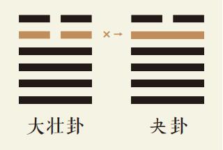 大壮卦五爻动详解：雷天大壮卦第五爻详解、雷天大壮卦变泽天夬卦、大壮卦智慧古人用易