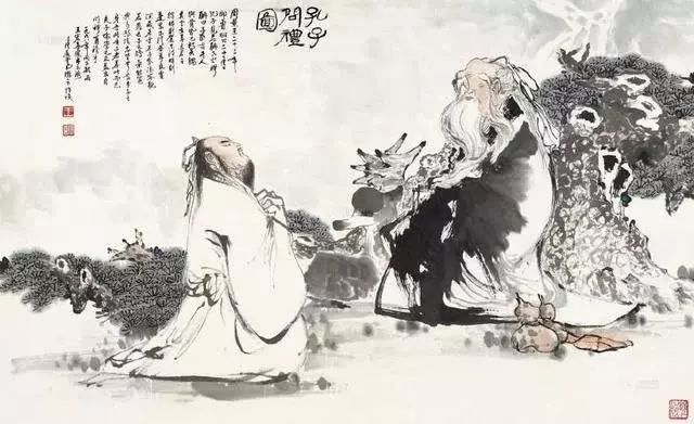 老子教孔子天道观：教导孔子要遵循天道自然规律而行，是最好的退仁义，摈礼乐