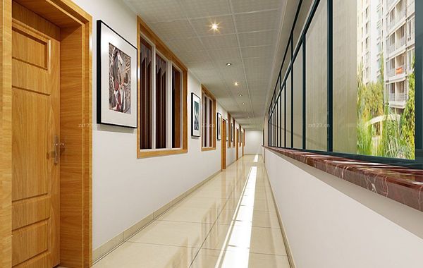 公司的走廊设置在不同的方位会对大楼内部的财位产生不同的影响， 通道栽种的植物不宜过于高大