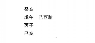 古法论命，以神煞为主，神煞虽繁可分三组，寅申巳亥组神煞最多，约略举之一